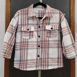Girls plaid shacket Size 10/12